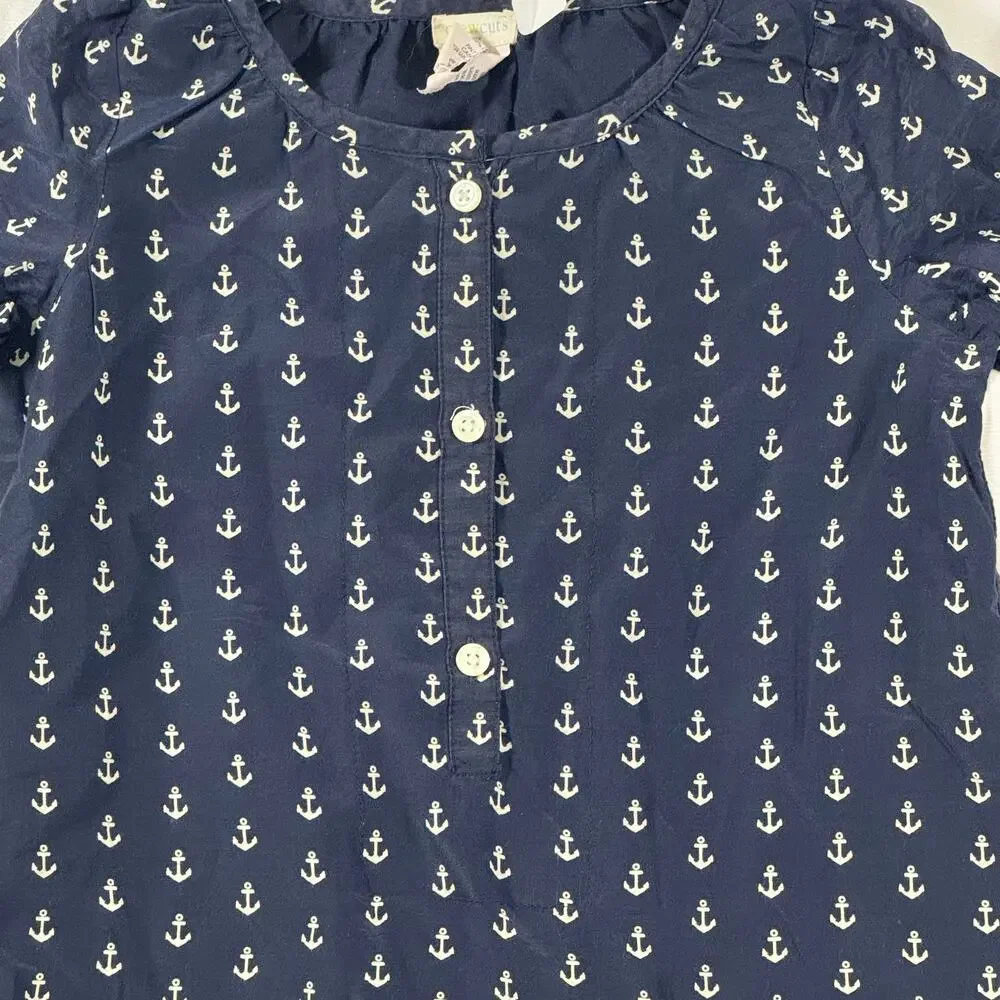 Crewcuts Navy Blue w/ Anchors Nautical Tunic Top -4/5